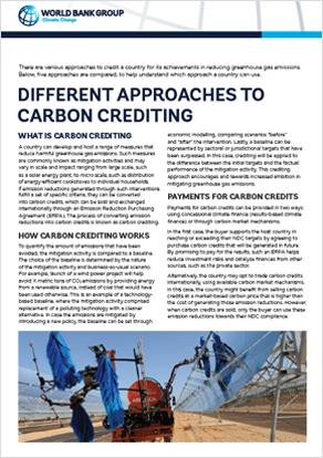 Different Approaches to Carbon Crediting