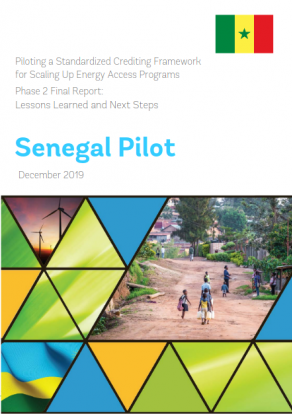 Lessons Learned and Next Steps Note for the Standardized Crediting Framework Pilot in Senegal