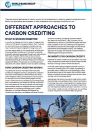 Different Approaches to Carbon Crediting