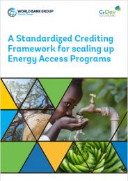 A Standardized Crediting Framework for Scaling Up Energy Access Programs: Concept Note
