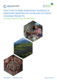 Fraction of Non-renewable Biomass in Emission Crediting in Clean and Effiecient Cooking Projects